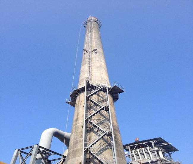 银川烟囱安装爬梯各项施工工序