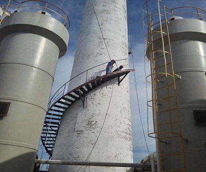 锦州烟囱旋梯安装时需要注意的细节问题有以下几点
