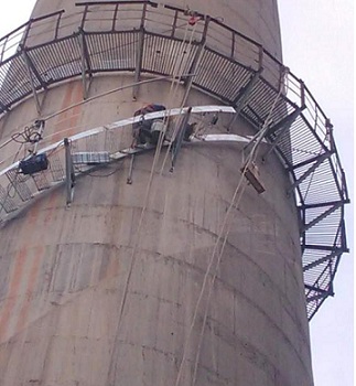 铜川烟囱安装检测平台施工技术措施-柳州