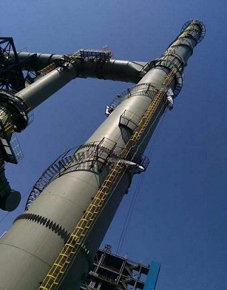 苏州烟囱平台爬梯平台安装技术-徐州