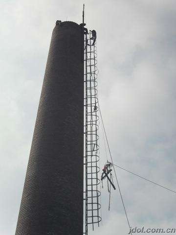 拉萨烟囱爬梯平台安装技术及施工工艺