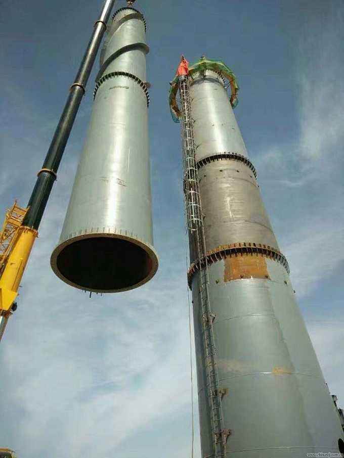 蚌埠钢烟囱安装施工特点及工艺原理