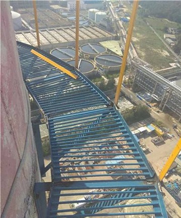 杭州烟囱检测平台安装布置承重结构