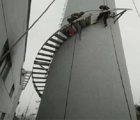 无锡烟囱旋转梯安装质量保证措施