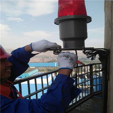 蚌埠烟囱安装航空障碍灯的设置