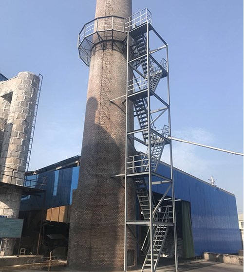 锦州烟囱安装钢楼梯防腐涂层的施工要求
