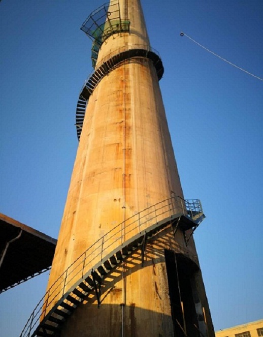 济南广州烟囱安装旋转梯-广州烟囱安装钢楼梯施工方案