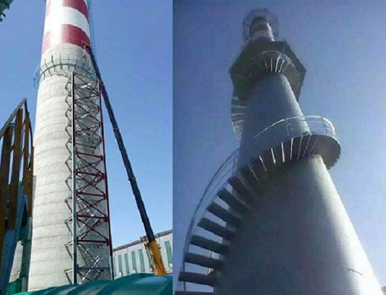 蚌埠烟囱安装旋转梯有哪些注意的细节问题？