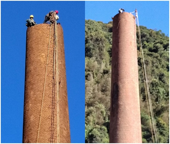 黄石烟囱拆除公司专注于废弃烟囱拆除 高大烟囱拆除