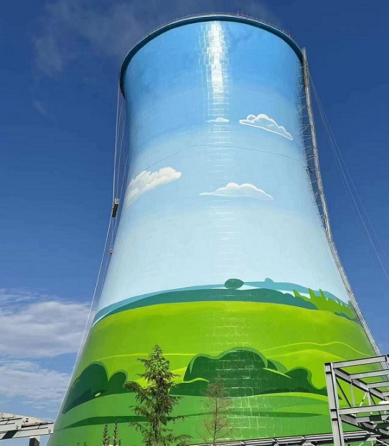 苏州冷却塔美化-冷却塔彩绘开拓创新 实力服务商