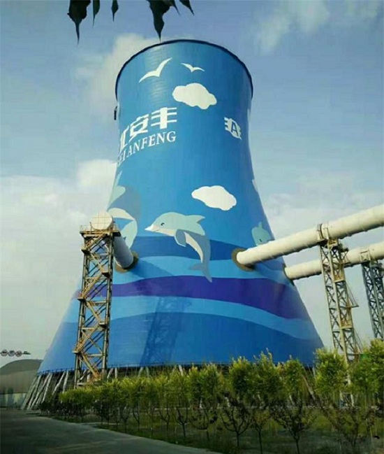 广州冷却塔彩绘美化是如何施工的[技术资讯]
