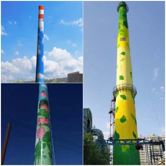 上海烟囱彩绘公司：质量保证，客户满意!