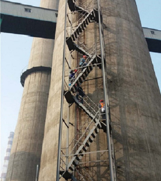 赣州烟囱安装钢楼梯公司：施工经丰富验，为您的安全保驾护航