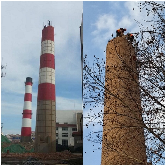 赣州烟囱人工拆除：安全拆除与环境保护